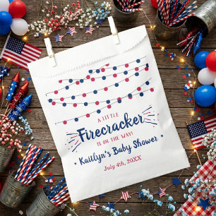 Firecracker unterwegs! Babydusche am 4. Juli Geschenktütchen