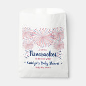Firecracker unterwegs! Babydusche am 4. Juli Geschenktütchen (Vorderseite)