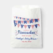 Firecracker unterwegs! Babydusche am 4. Juli Geschenktütchen (Vorderseite)