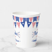 Firecracker unterwegs! Babydusche am 4. Juli Pappbecher (Rechts)