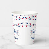 Firecracker unterwegs! Babydusche am 4. Juli Pappbecher (Rechts)