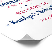 Firecracker unterwegs! Babydusche am 4. Juli Poster (Ecke)