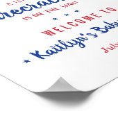 Firecracker unterwegs! Babydusche am 4. Juli Poster (Ecke)