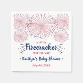 Firecracker unterwegs! Babydusche am 4. Juli Serviette (Vorderseite)