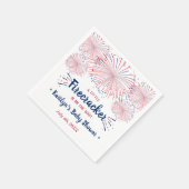 Firecracker unterwegs! Babydusche am 4. Juli Serviette (Ecke)