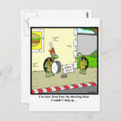 Fired Postkarte (Vorne/Hinten)