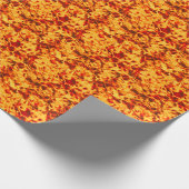 Fired Up – Bold Flame Texture Geschenkpapier (Ecke)