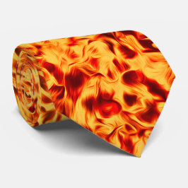 Fired Up – Bold Flame Texture Krawatte