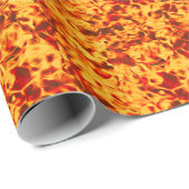 Fired Up – Kühne Flammen-Textur Geschenkpapier (Rolleneckpunkt)