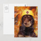 Firedog Postkarte (Vorne/Hinten)