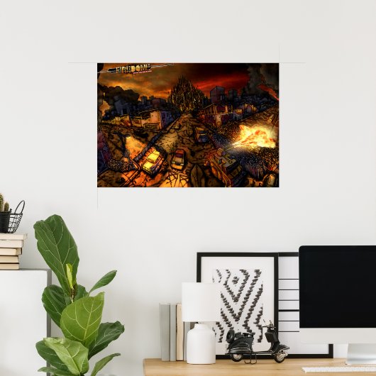 FireDome Street View Poster (Heimbüro)