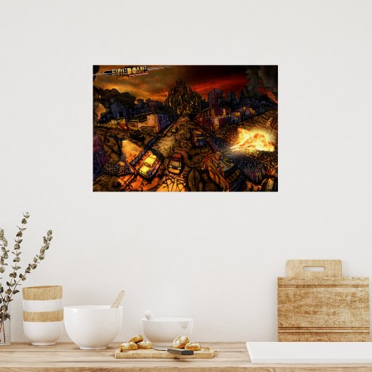 FireDome Street View Poster (Küche)