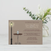Firefans und Mason Jar Wedding Einladung (Stehend Vorderseite)