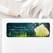 Firefels + Mason Jar Rustic Night Address Labels (Insitu)