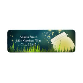 Firefels + Mason Jar Rustic Night Address Labels