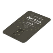Firefets in Mason Jar Rustic Magnet Save the Date (Linke Seite)
