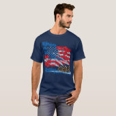 Firefight USA Flaggenpatentiotic Cool Fireman T-Shirt (Vorne ganz)