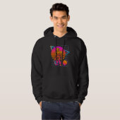 Firefighter 80s Retro Hoodie (Vorne ganz)