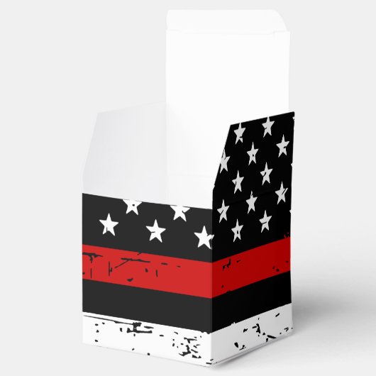 Firefighter-Abschluss Fireman Thin Red Line Geschenkschachtel (Geöffnet)