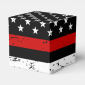 Firefighter-Abschluss Fireman Thin Red Line Geschenkschachtel (Rückseite)