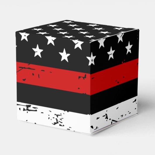 Firefighter-Abschluss Fireman Thin Red Line Geschenkschachtel (Rückseite)