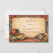 Firefighter Academy Graduation Celebration RSVP Karte (Vorderseite)