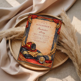 Firefighter Academy Graduation Einladung