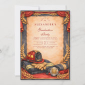 Firefighter Academy Graduation Einladung (Vorderseite)