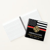 Firefighter Academy Thin Red Line Abschluss Guest Notizblock (Innenseite)