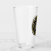 Firefighter ADD NAME Fire Department Rescue Team Glas (Rechts)