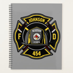 Firefighter ADD NAME Fire Department Rescue Team Planer