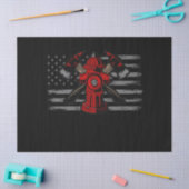Firefighter American Flag AX Seidenpapier (Basteln)