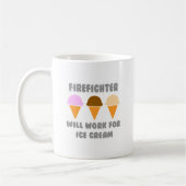 Firefighter... arbeitet für Eiscreme Kaffeetasse (Links)