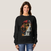 FireFighter Beagle Dog For Beagle Dad Fire Fighter Sweatshirt (Vorne ganz)