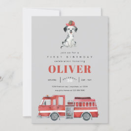Firefighter Birthday Party Einladung