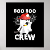 Firefighter Boo Crew Halloween Ghost Fireman Boo B Poster (Vorne)