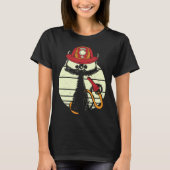 Firefighter Cat In Firefighter Uniform Firefighter T-Shirt (Vorderseite)