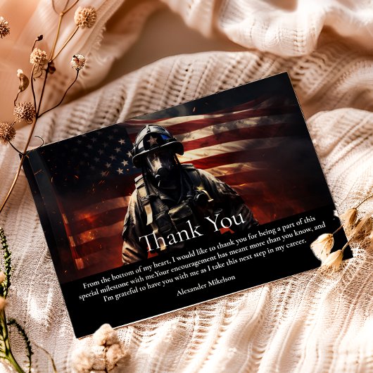 Firefighter Class of 2026 Graduation Dankeskarte