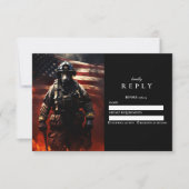 Firefighter Class of 2026 Graduation RSVP Karte (Vorderseite)