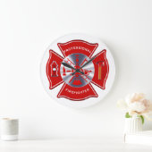 Firefighter Clock - Professional Große Wanduhr (Zuhause)