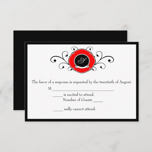 Firefighter Custom Wedding RSVP Cards (Vorne/Hinten)