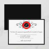 Firefighter Custom Wedding RSVP Cards Karte (Vorne/Hinten)