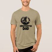 Firefighter Dad, Father's Day Tri-Blend Shirt (Vorderseite)