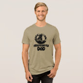 Firefighter Dad, Father's Day Tri-Blend Shirt (Vorderseite voll)