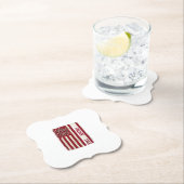 Firefighter Dad Vertical Flag Vintage Untersetzer (Vor Ort)