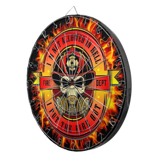 Firefighter Dartboard Dartscheibe (Vorderseite rechts)