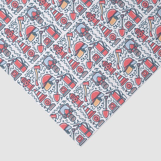 Firefighter Decoupage Seidenpapier (Ausschnitt)