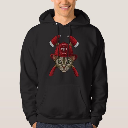 Firefighter Devon Rex Fireman Boys Kids Fire Rescu Hoodie (Vorderseite)