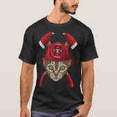 Firefighter Devon Rex Fireman Boys Kids Fire Rescu T-Shirt (Vorderseite)