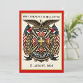 FIREFIGHTER  EINLADUNG (Stehend Vorderseite)